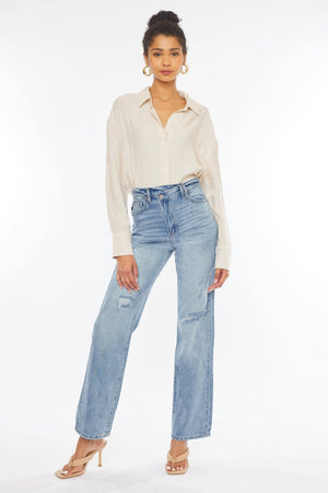 90'S WIDE LEG STRAIGHT  Kan Can JEANS - B7 Boutique 