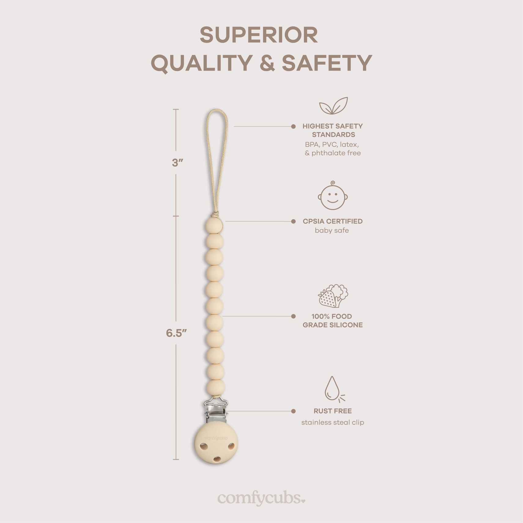 Pacifier Clips – 2 Pack | Cute & Functional Baby Essential