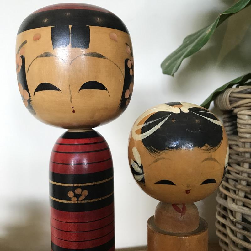 japanese wooden dolls vintage