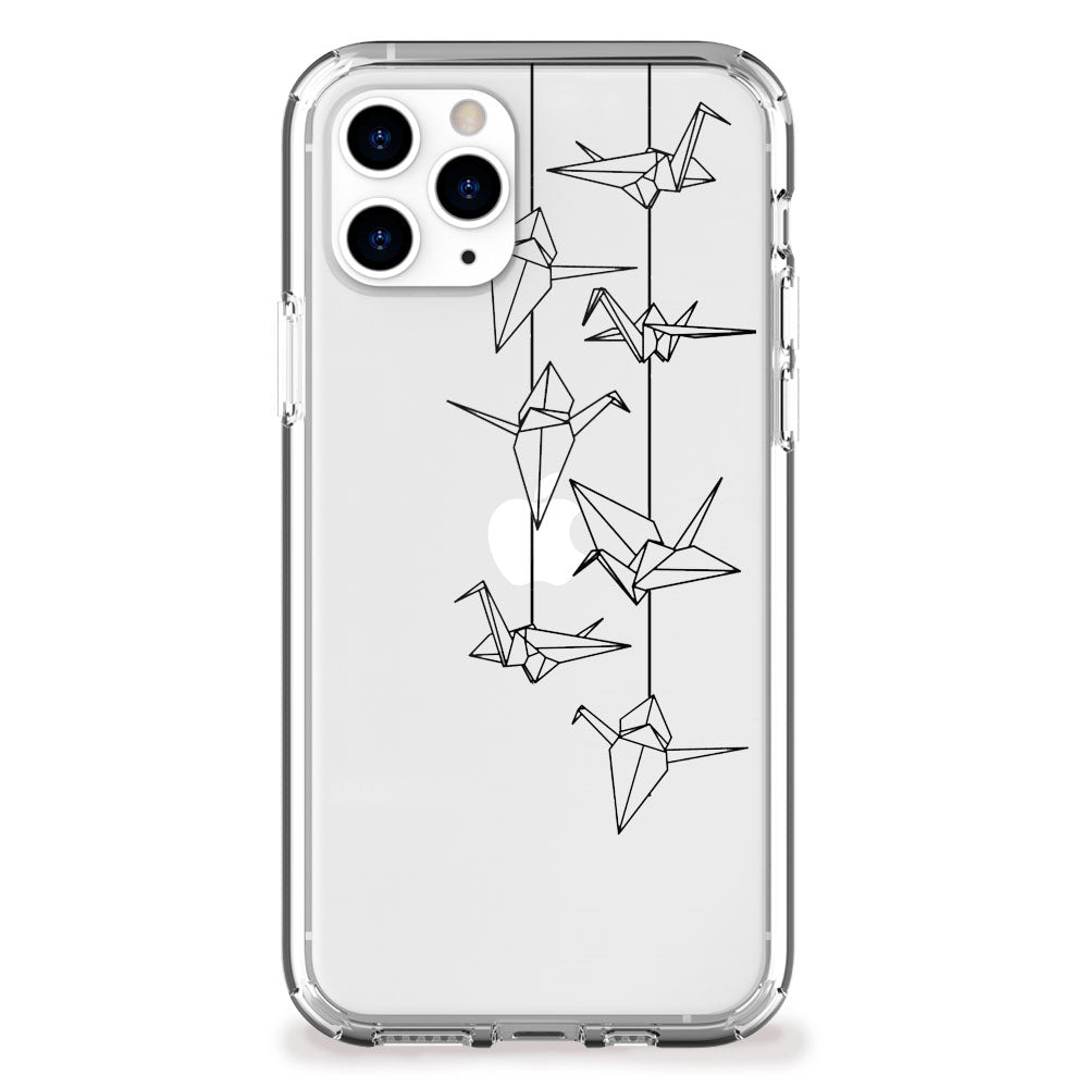 Origami Cranes Outline Iphone Case Figment Fable