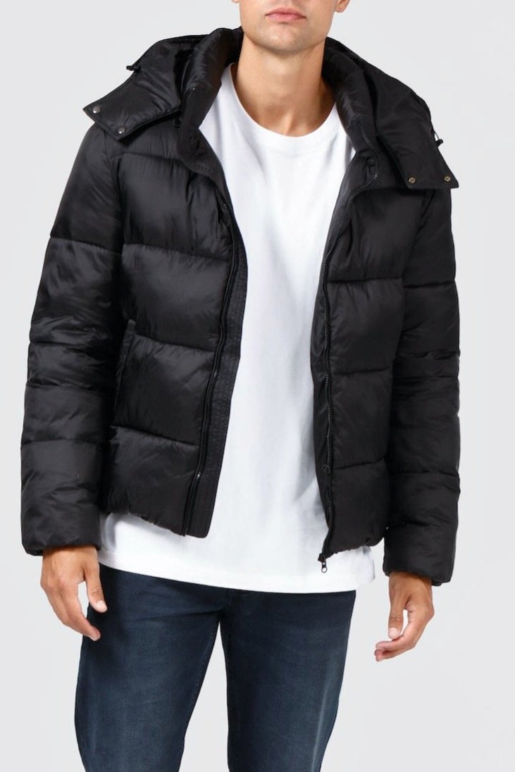 Ortc MENS PUFFER JACKET - BLACK | Elwood 101