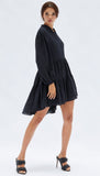 MINKPINK Womens Shadi Textured Mini Dress - Black - Elwood 101