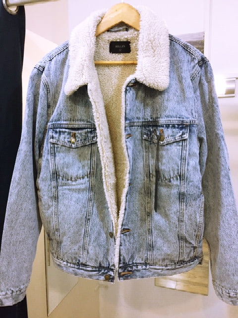 rollas denim sherpa