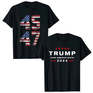45 / 47 Donald Trump 2024 Take America Back T-Shirt - Donald Trump Pics 