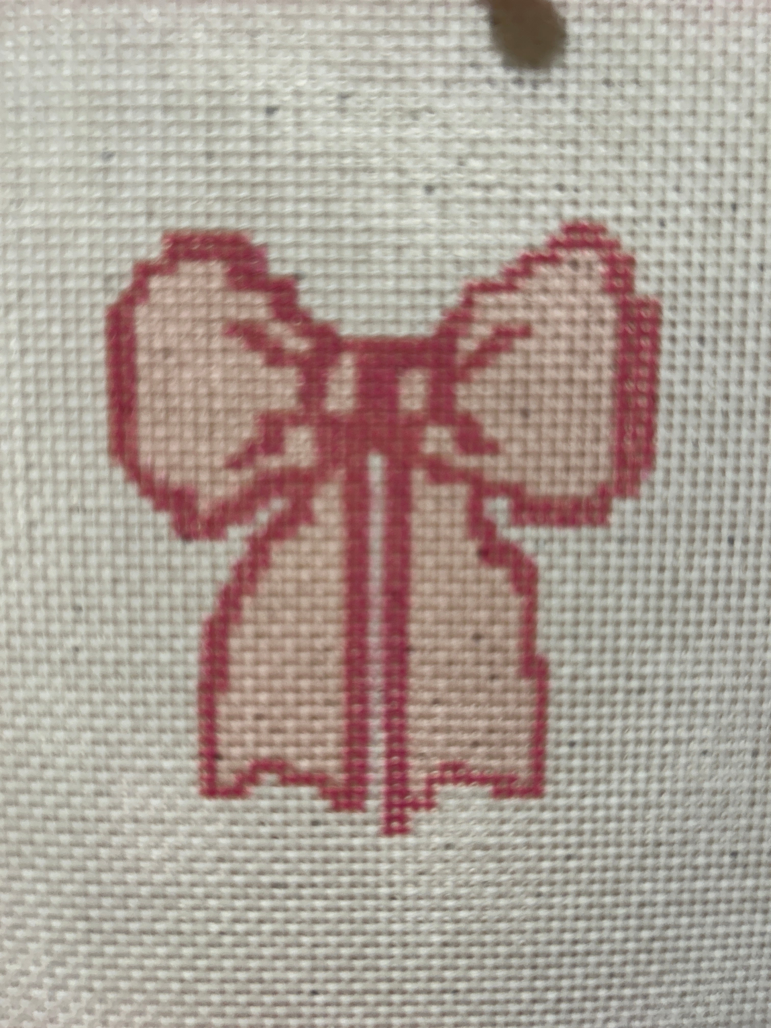 Pink Bow 18 mesh