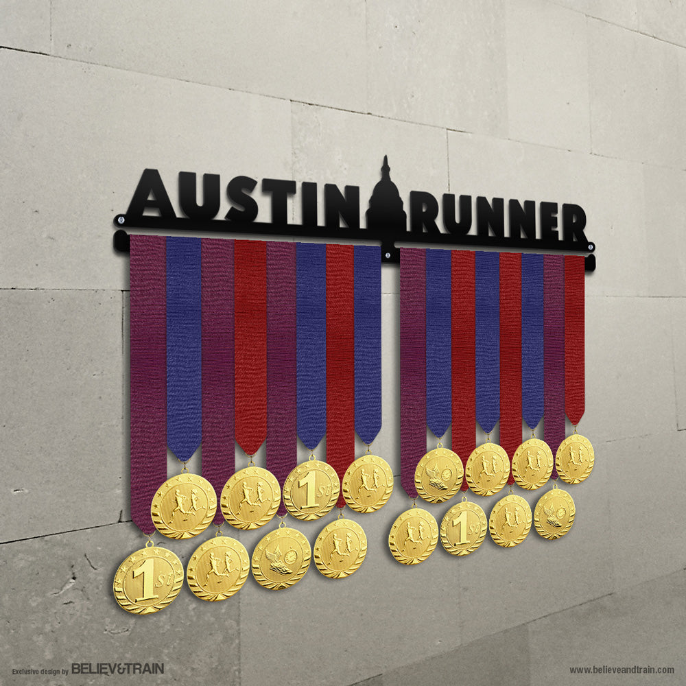 Runner - Porte-Médaille Mural Femelle- Médaille Cintre Running, Runner,  Marathon - Sport Medal Hanger - Display Rack (F 600 mm x 100 mm x 3 mm) :  : Sports et Loisirs