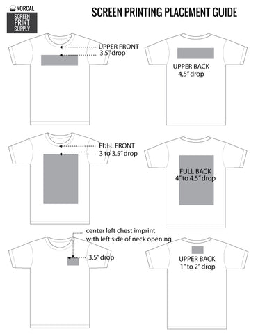 Screen Printing Imprint Placement Guide