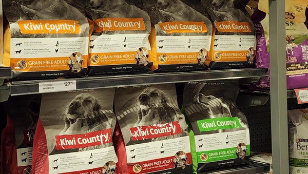 Seeing Kiwi Country dog food on supermarket shelves has been a thrill for the Stewarts.