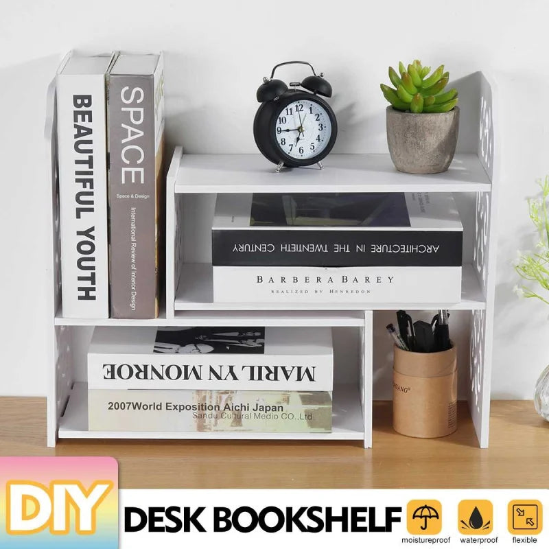Modern Desktop Bookshelf Organizer