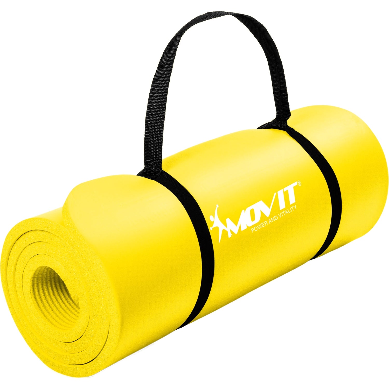 MOVIT® Gymnastiekmat, 183x60x1,0 cm, Yogamat, Geel