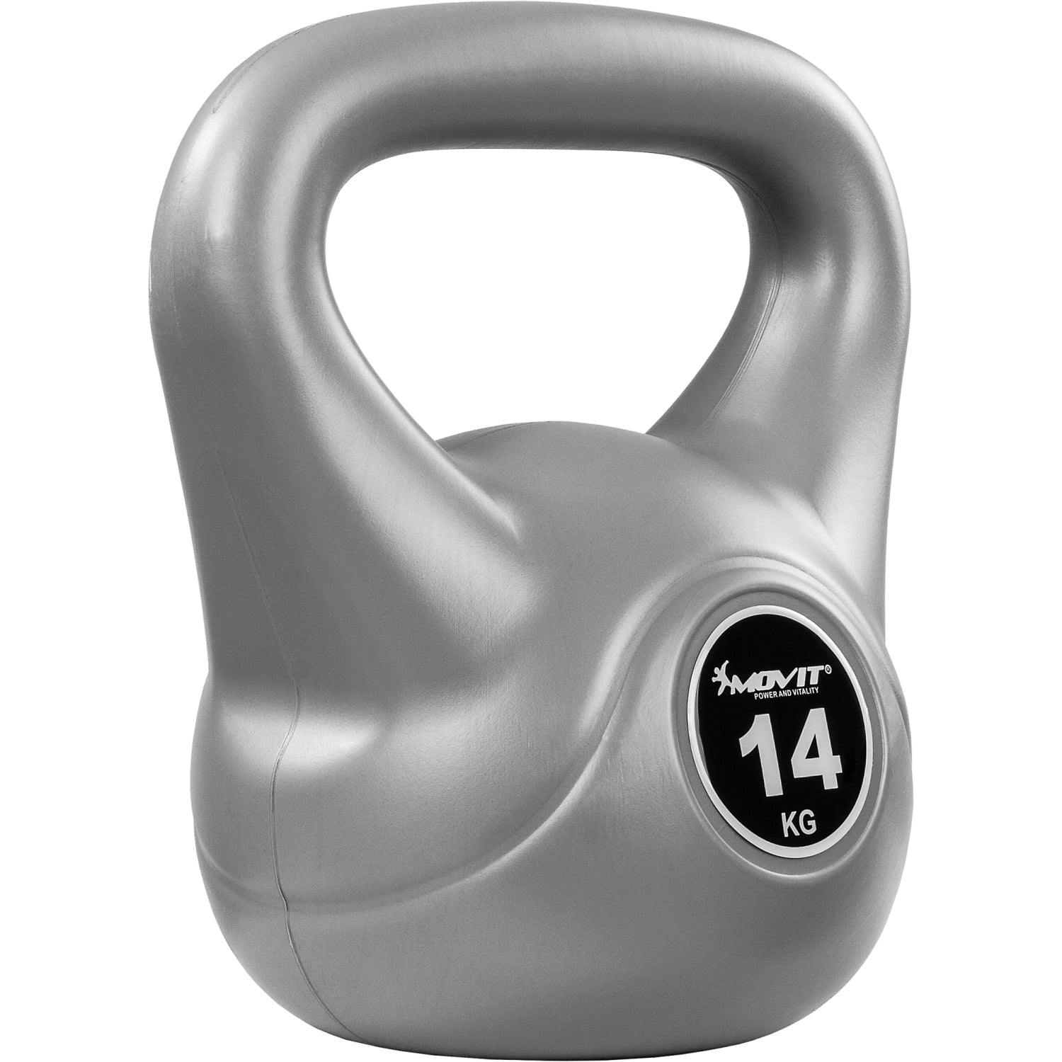 MOVIT® 14 kg kettlebell grijs