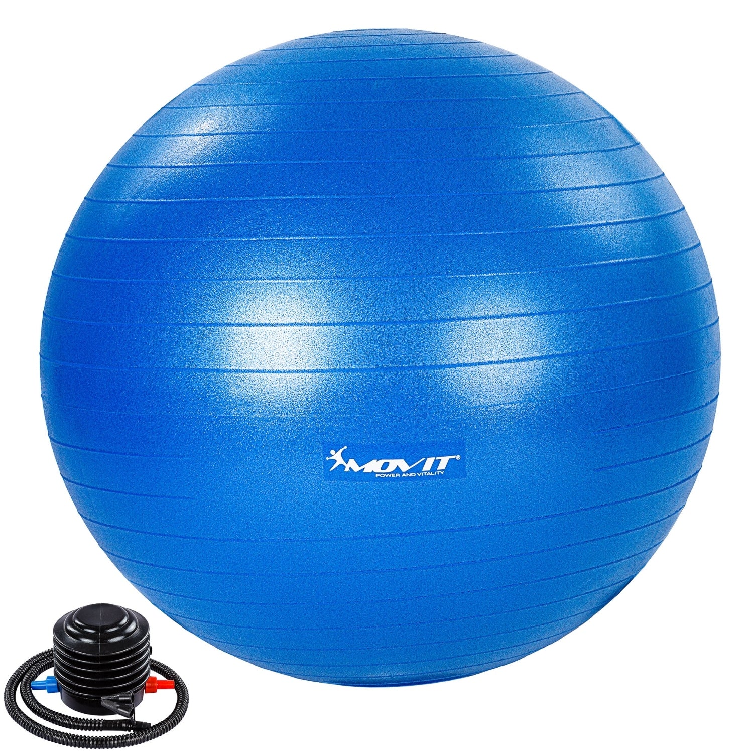 MOVIT® Gymbal met voetpomp, 65 cm, blauw