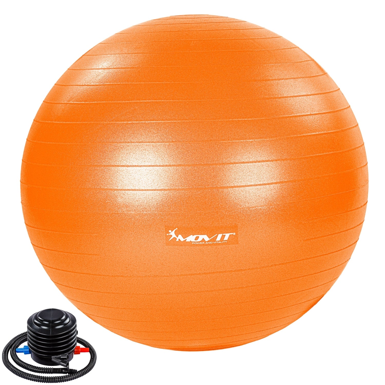 MOVIT® Gymbal met voetpomp, 75 cm, oranje