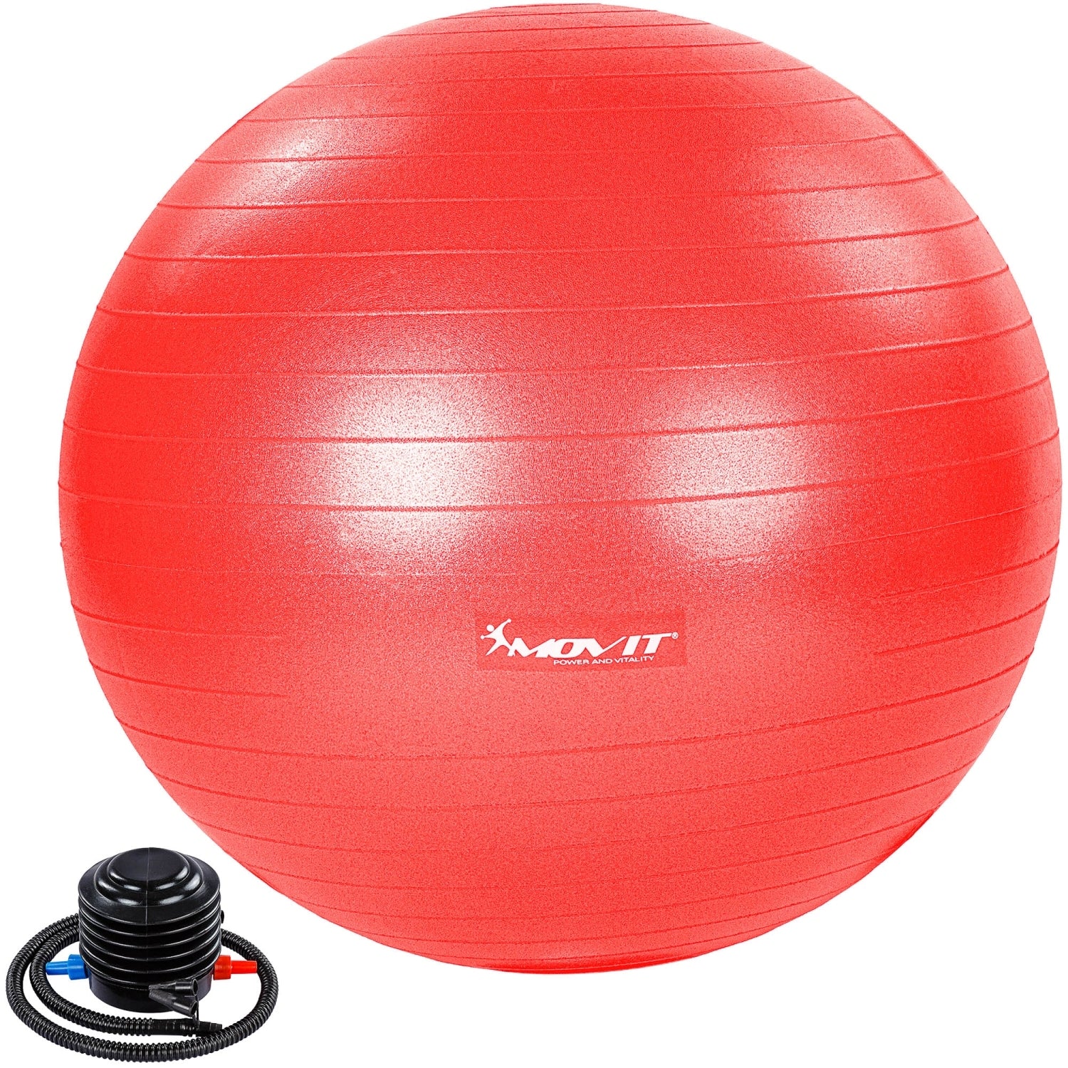 MOVIT® Gymbal met voetpomp, 85 cm, rood