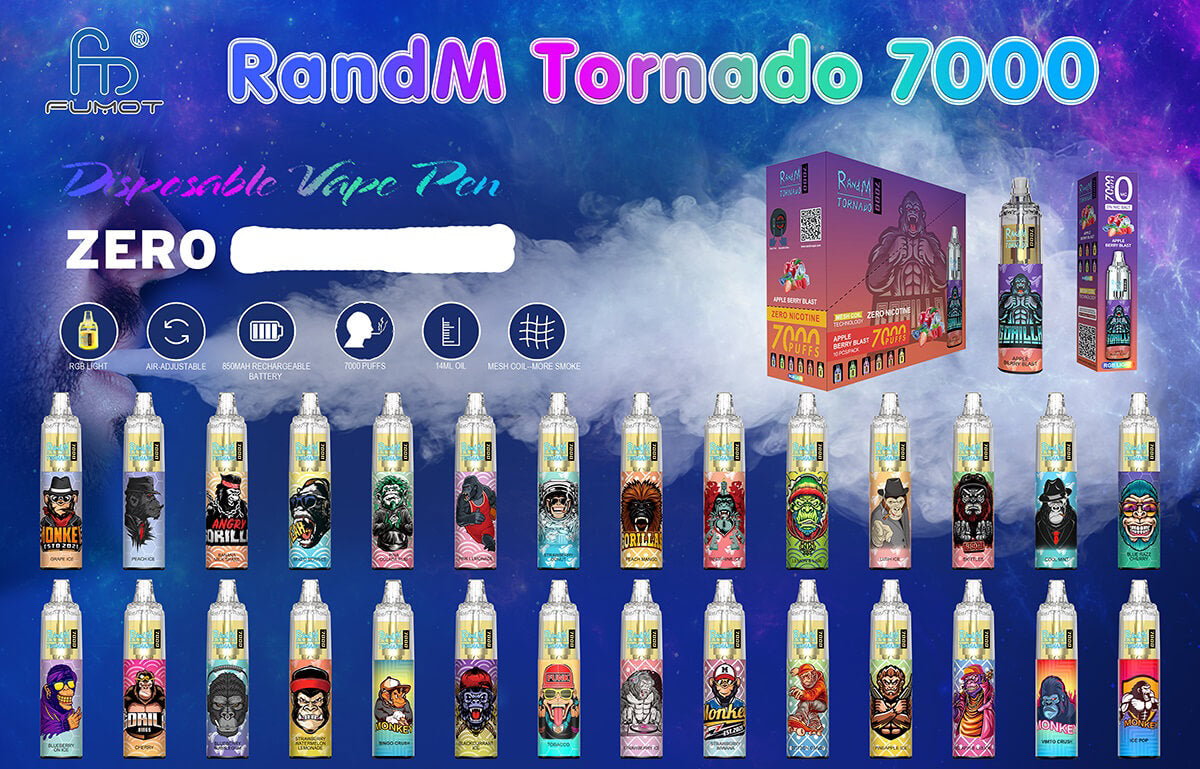 RandM Tornado 7000 0mg Vape Poster