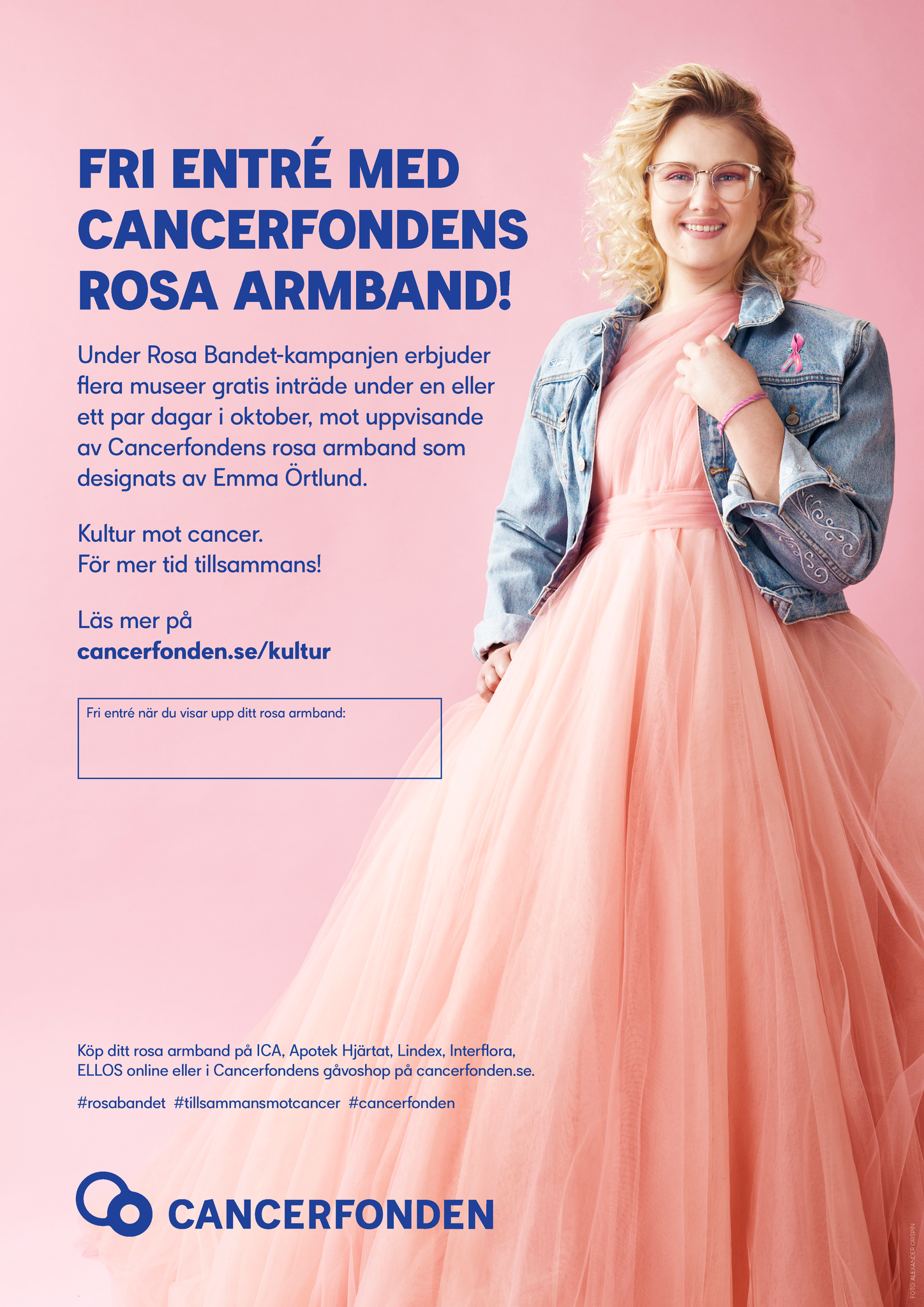 milajki The Swedish Cancer Society Pink Ribbon Campaign with Emma Örtlund