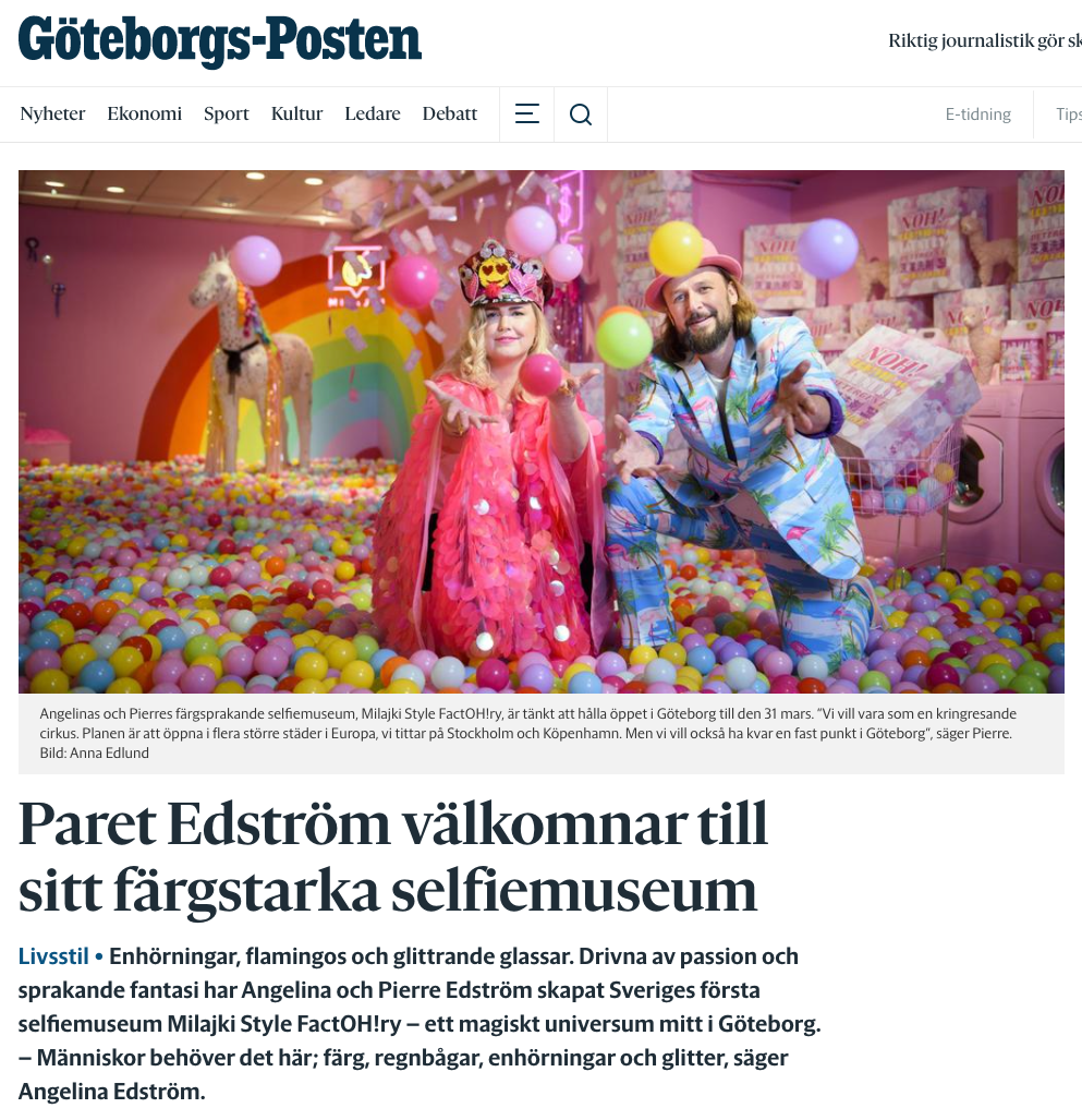 milajki interview Göteborgs Posten