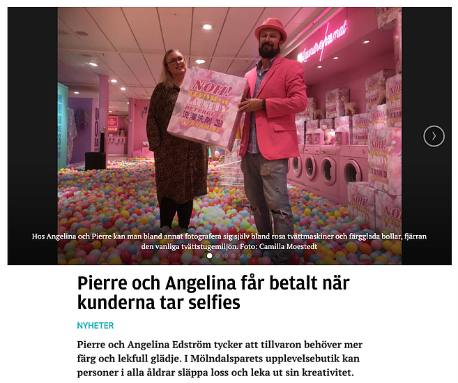 Mölndals Posten milajki interview with COH! Founders Angelina & Pierre