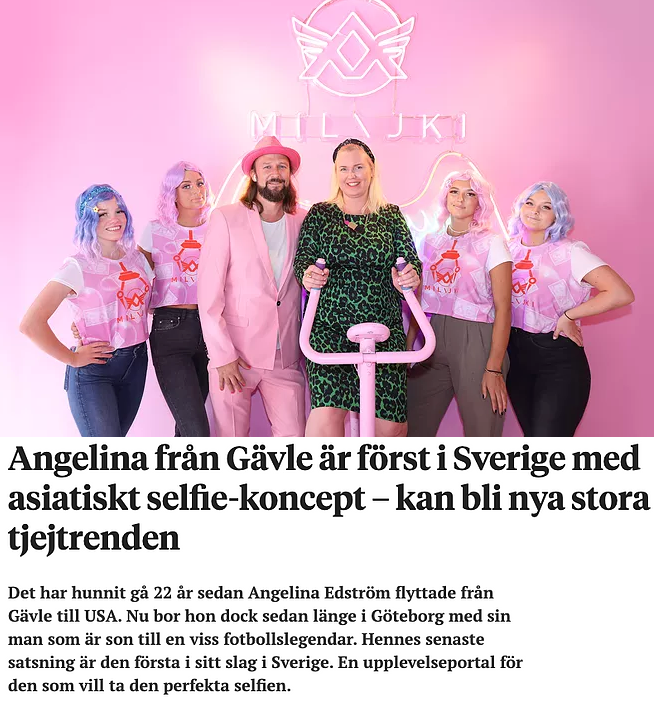 Gefle Dagblad interview with milajki Founder Angelina Mi Lajki