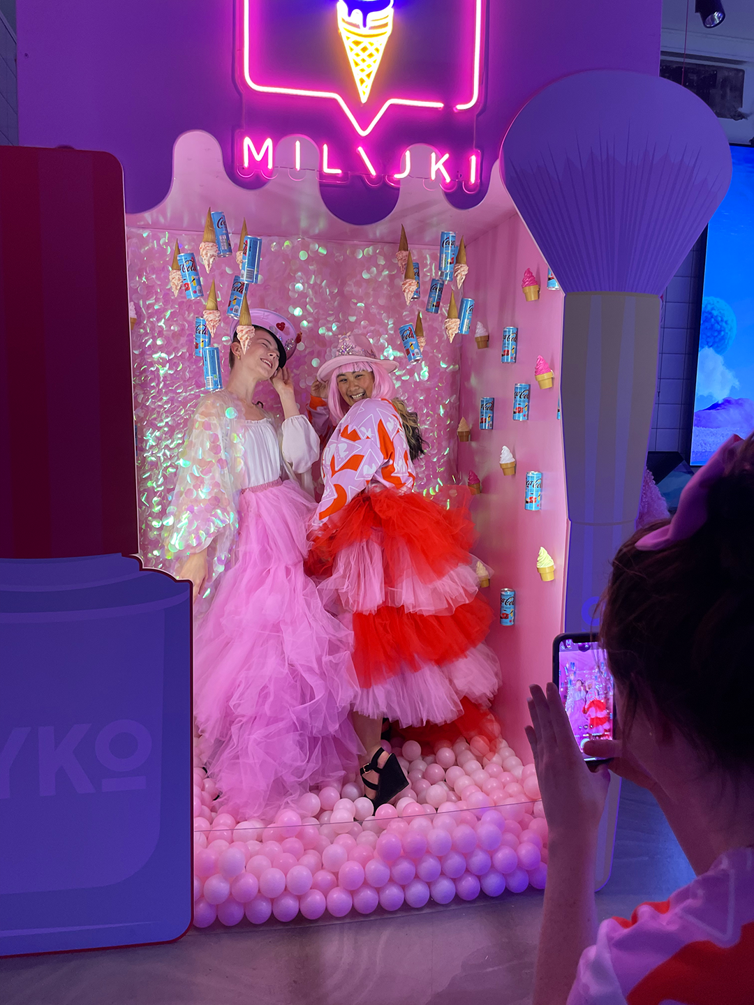 milajki Selfie ScenariOH! Pop Up Event Dreamland Product Launch x Lyko x Coca Cola Norway