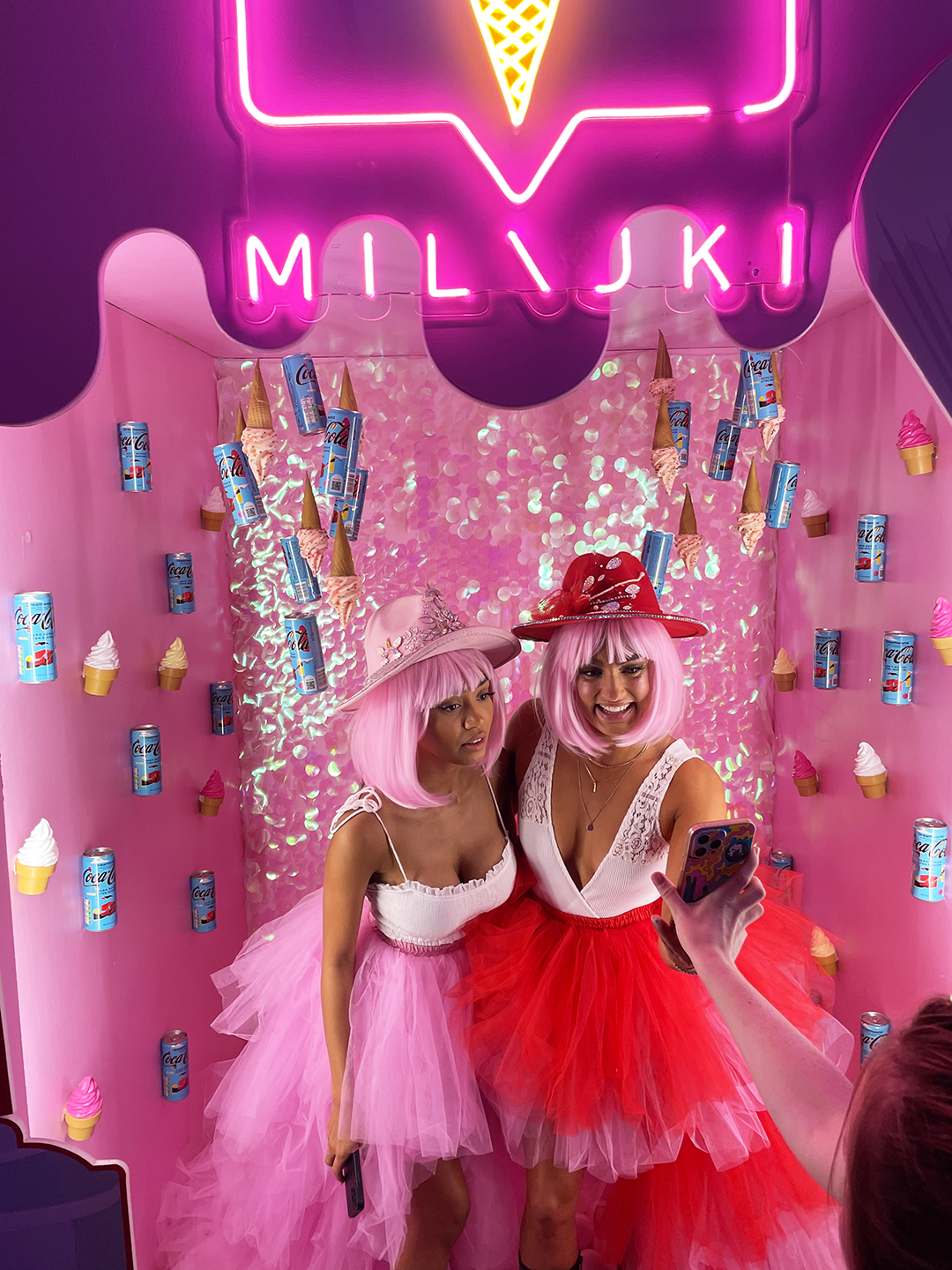 milajki Selfie ScenariOH! Pop Up Event Dreamland Product Launch x Lyko x Coca Cola Norway