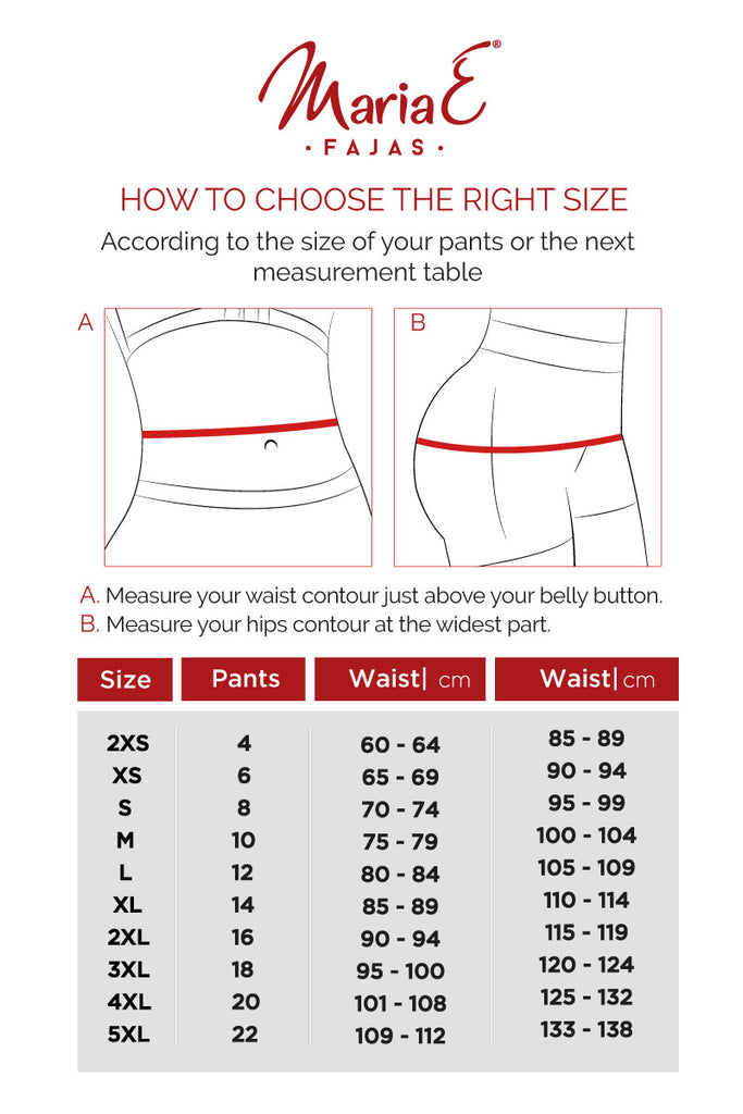 Maria E Fajas - How to choose the right size