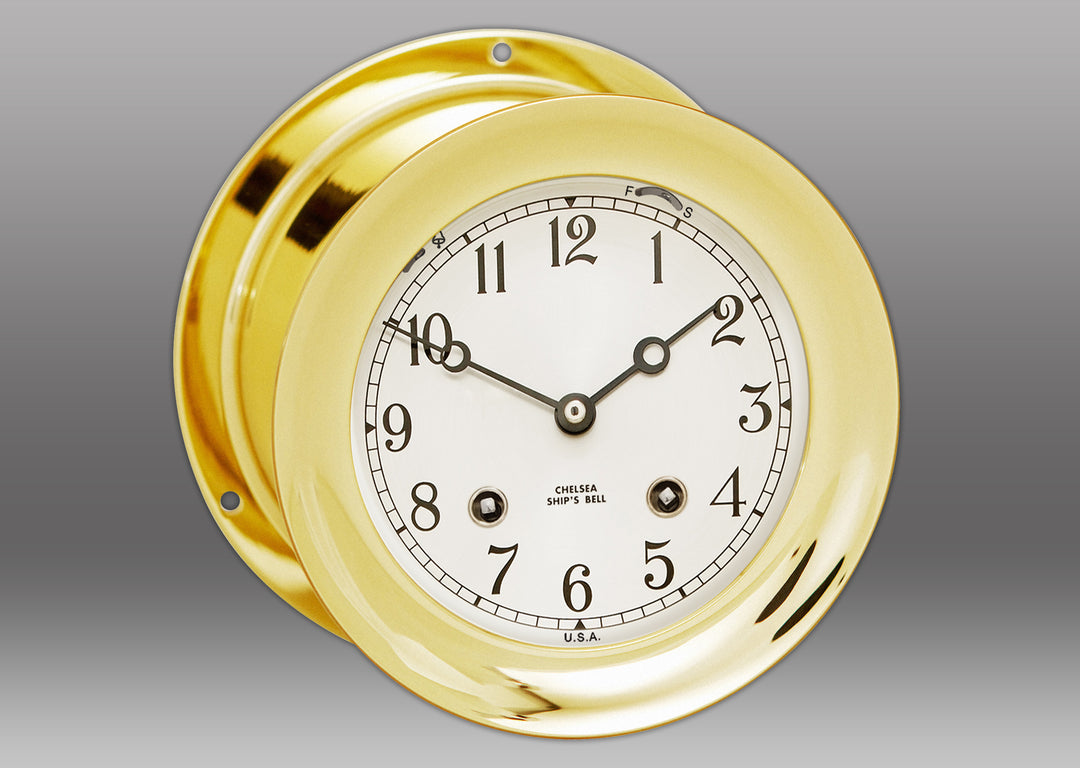 Maximum Weather Instruments Cronus Brass Wall Clock