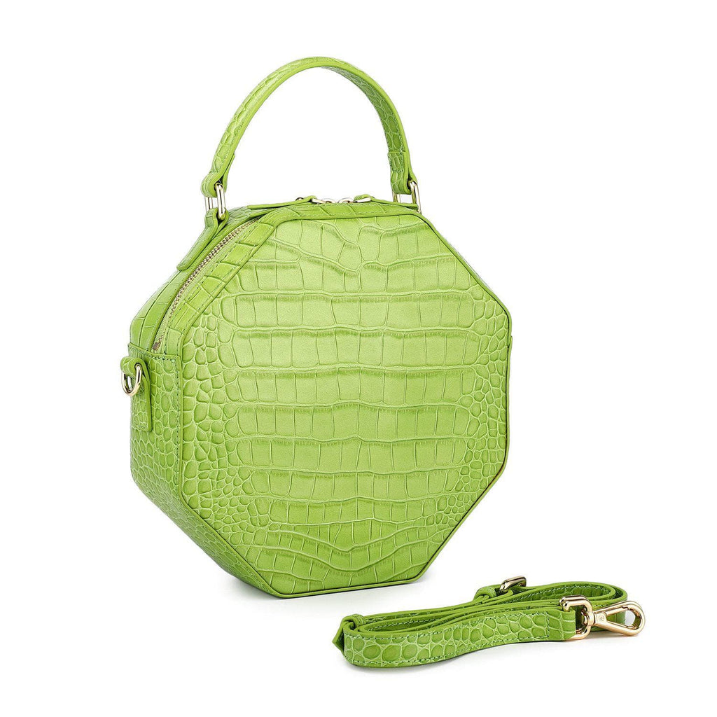 Shelley Croc Leather Crossbody Bag– Vicenzo Leather