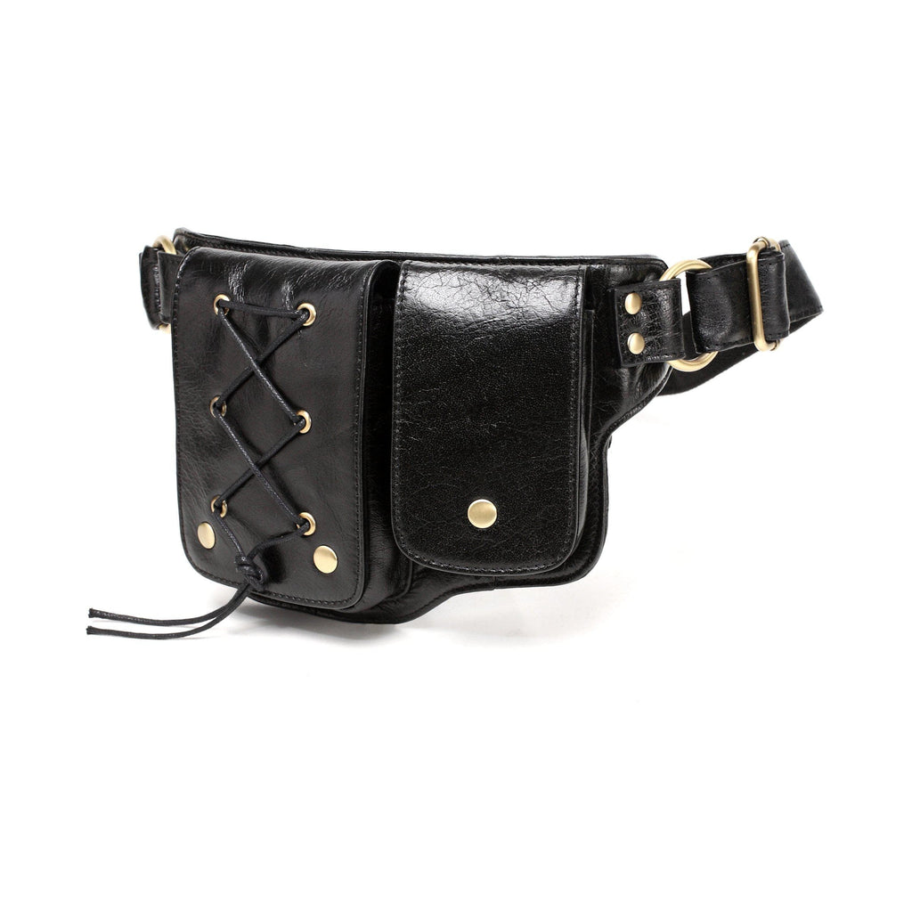 Yvette Leather Leather Waist Purse Fanny Pack (Y-Brown)– Vicenzo Leather