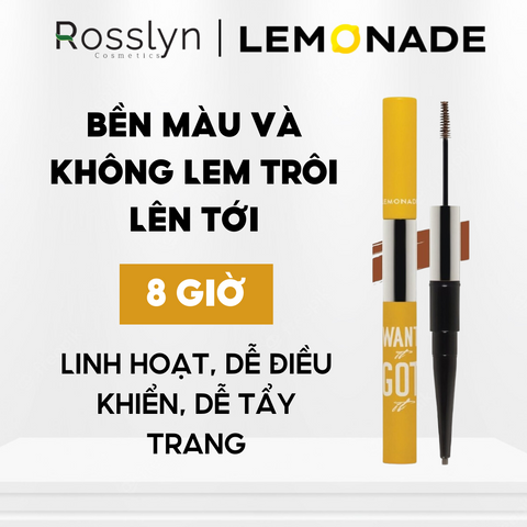 Chì Kẻ Mày 2 Đầu Lemonade Want It Got It Dual Eyebrow