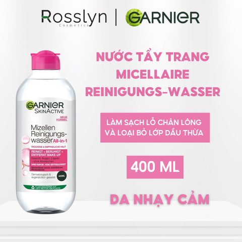 Chọn mua nước tẩy trang Garnier cho da khô  tại Rosslyn Cosmetics