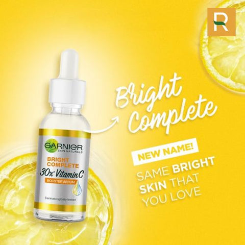 Tinh Chất Tăng Cường Sáng Da Mờ Thâm Garnier Bright Complete 30x Vitamin C Booster Serum