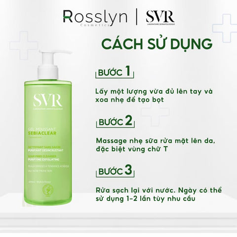 Cách sử dụng sữa rửa mặt SVR cho da nhạy cảm