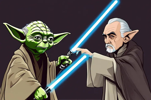 Yoda vs Count Dooku