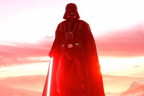 Darth Vader duelliert sich mit Lichtschwert