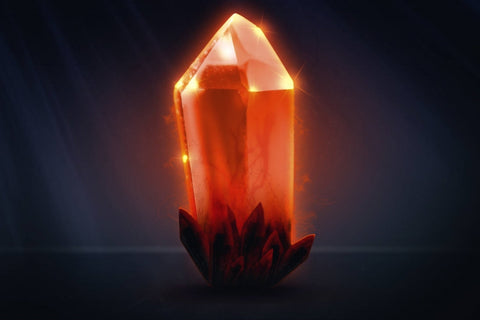 red Kyber crystal