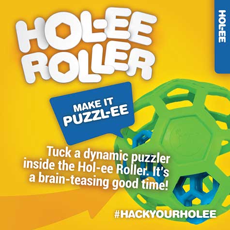 an infographic showing puzzle features on the JW Hol-ee roller