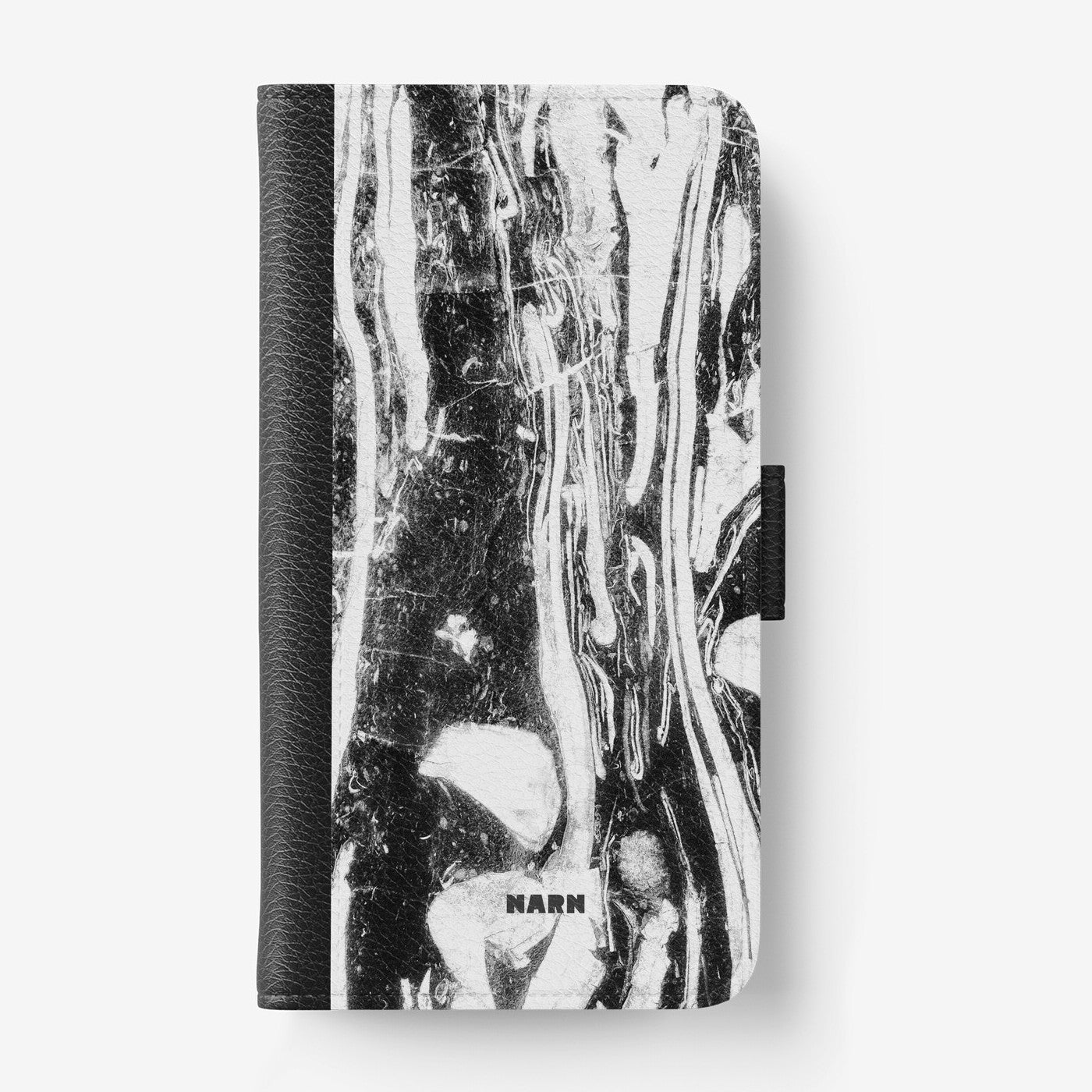 Plånboksfodral Doro 8050 – Liquid Obsidian – Black & White – Med Kortfack | NARN