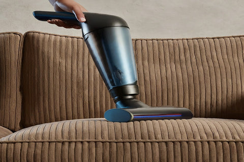 A corduroy upholstery care technique