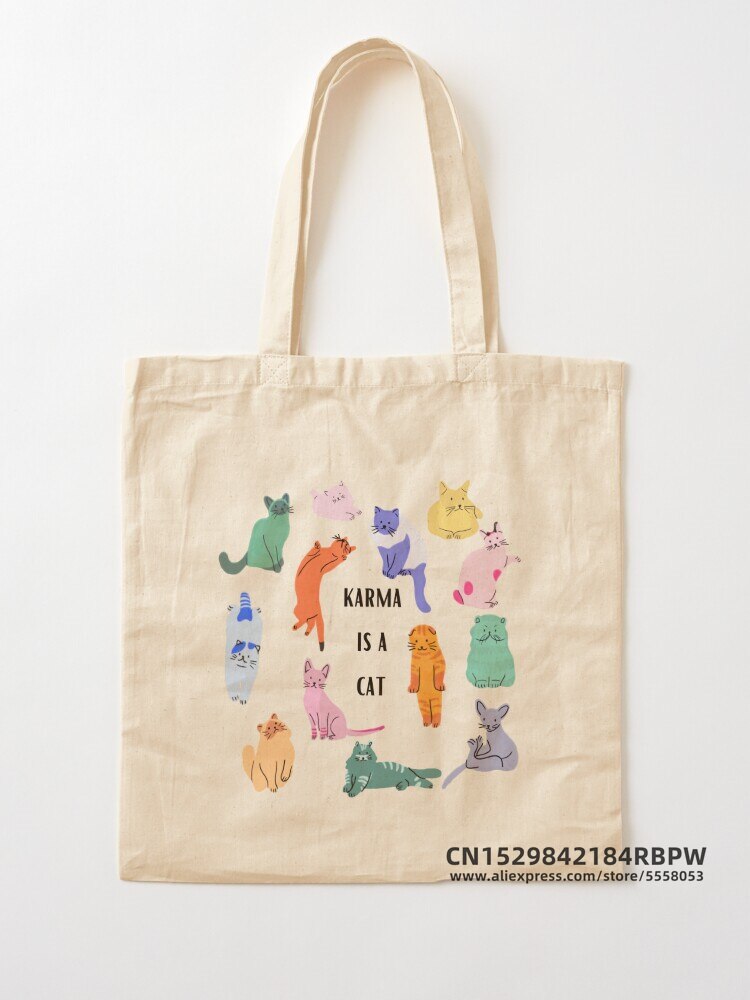 Karma is a Cat Tote Bag