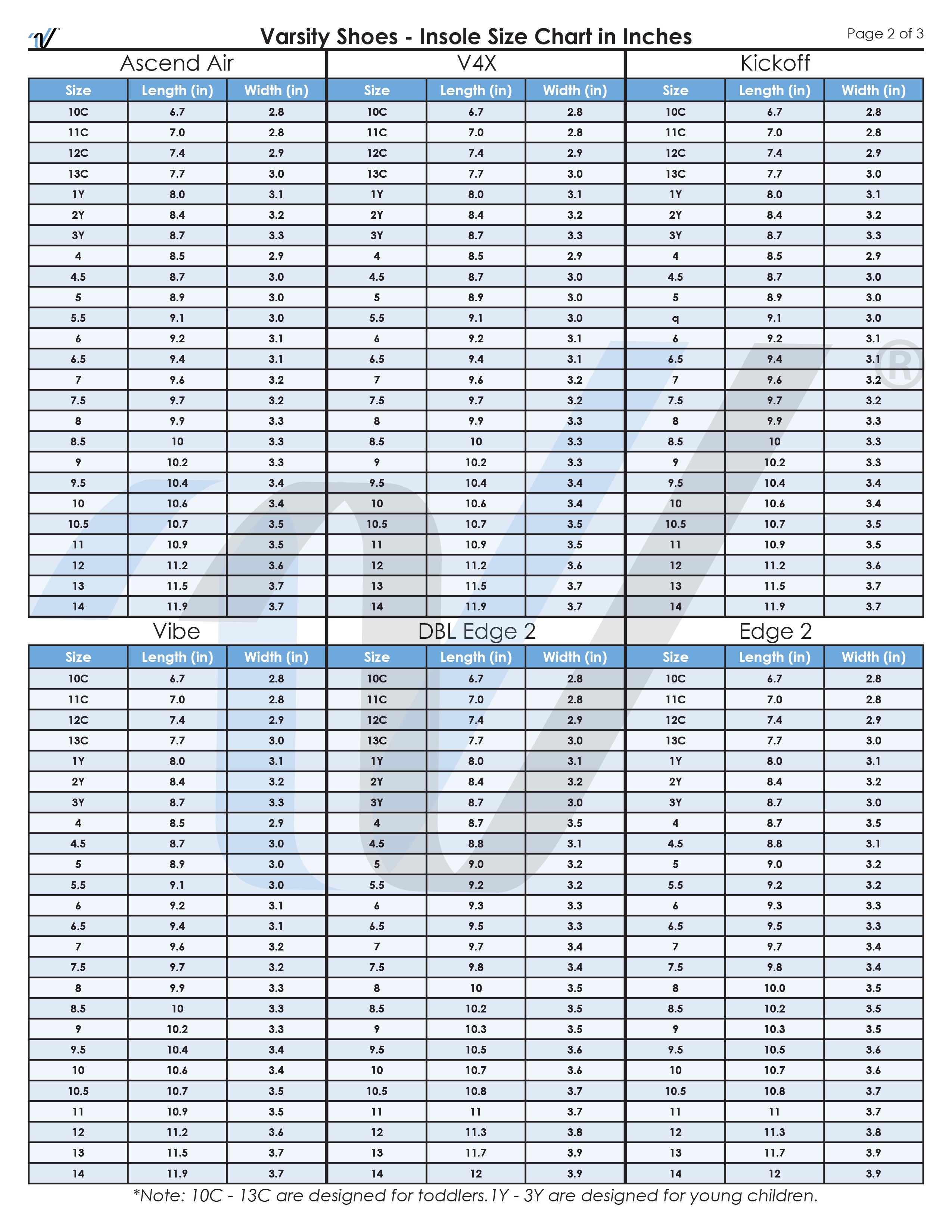 Varsity Jacket Sizing Chart