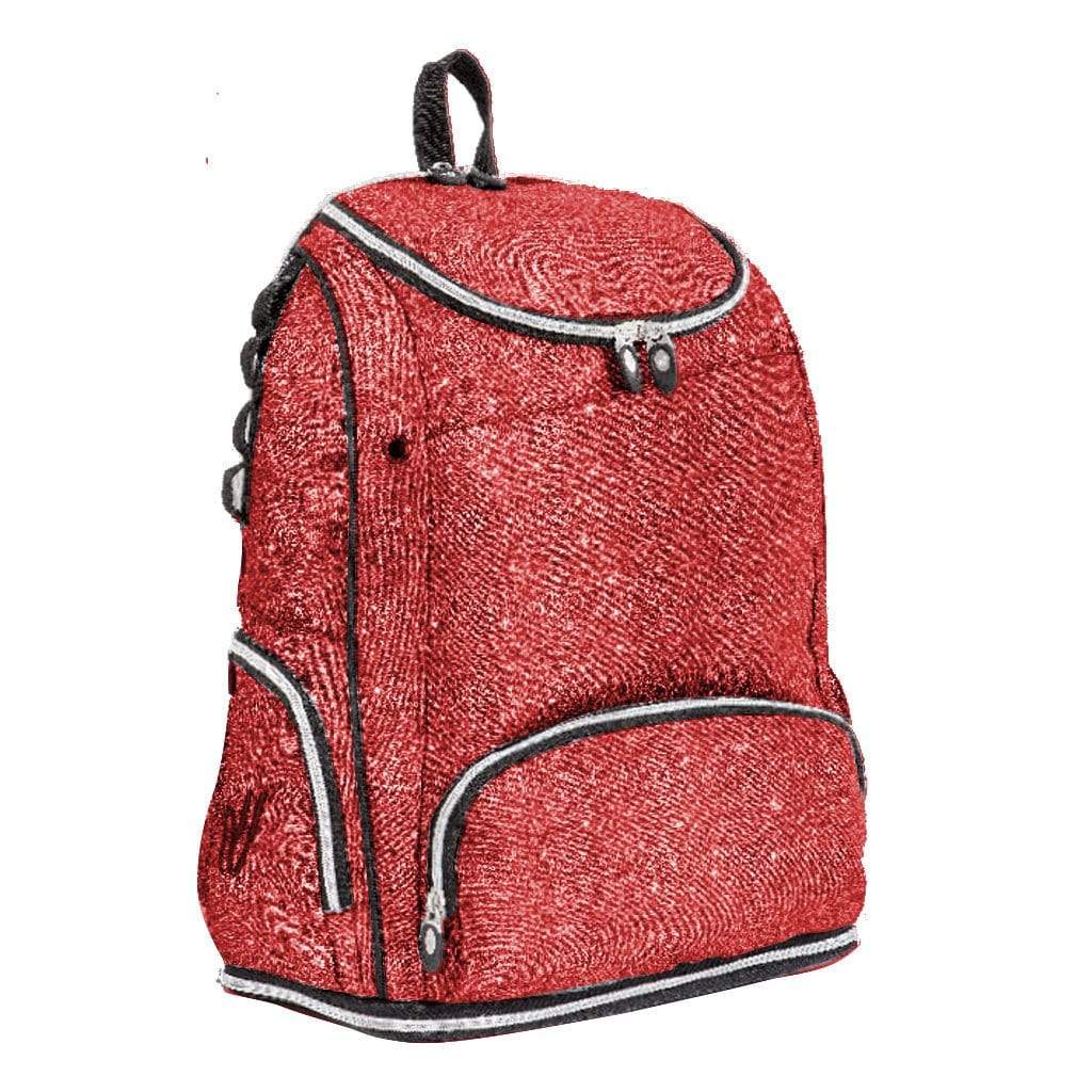 red glitter backpack