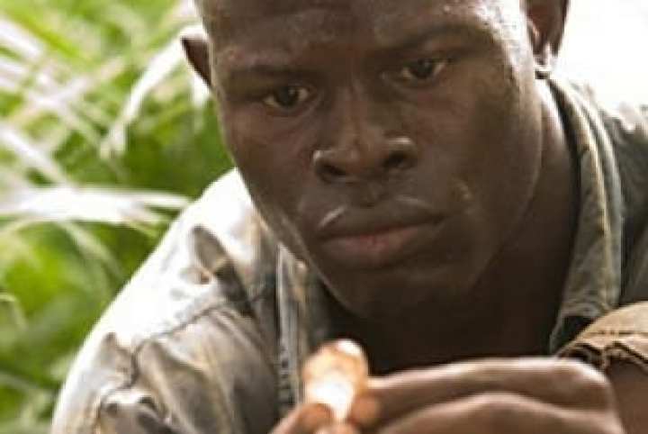 Still from the film Blood Diamond, a 2006 political war thriller film co-produced and directed by Edward Zwick, starring Leonardo DiCaprio.