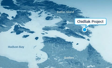 The site of Chidliak Mine on Baffin Island.