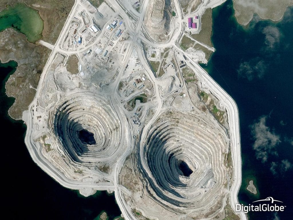 Diavik diamond mine in Canada