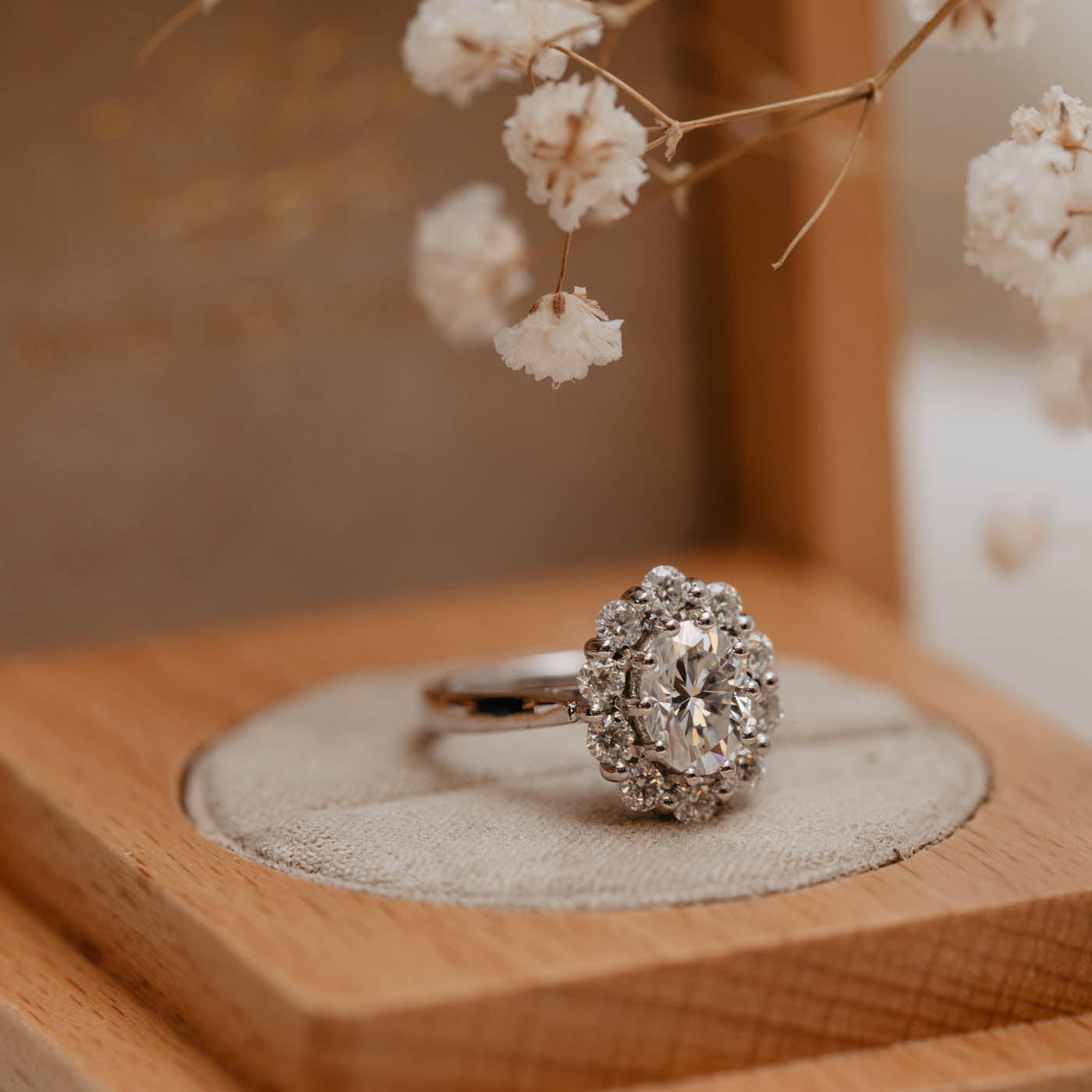 Fleur Ring set with The Ethica Diamond®