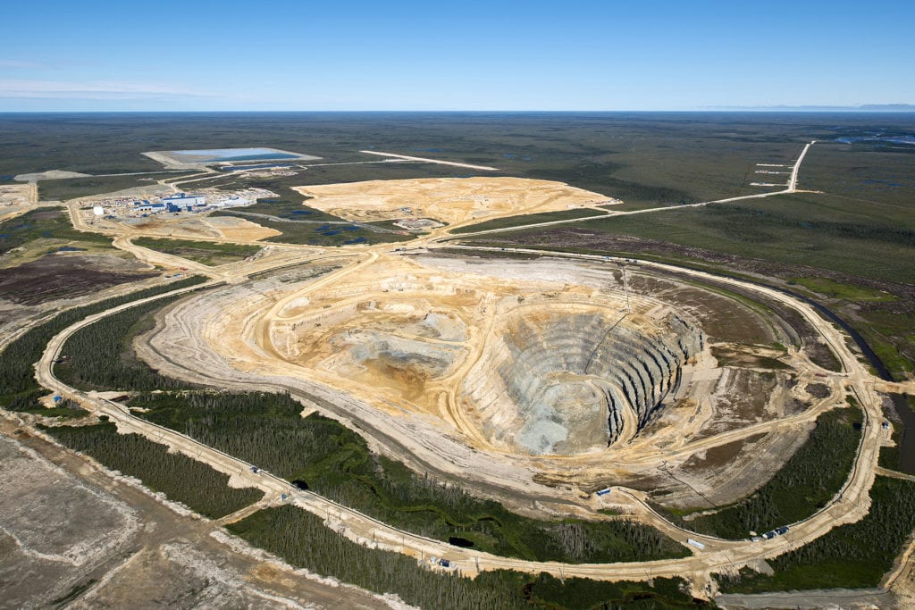 Debeers Victor mine