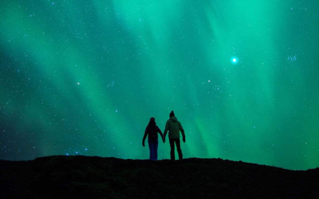 Northern lights in iceland