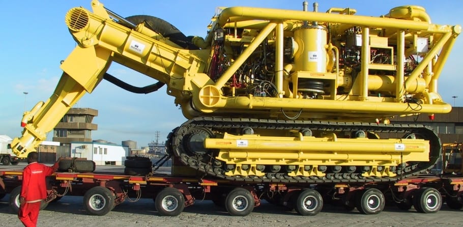 An undersea diamond mining crawler