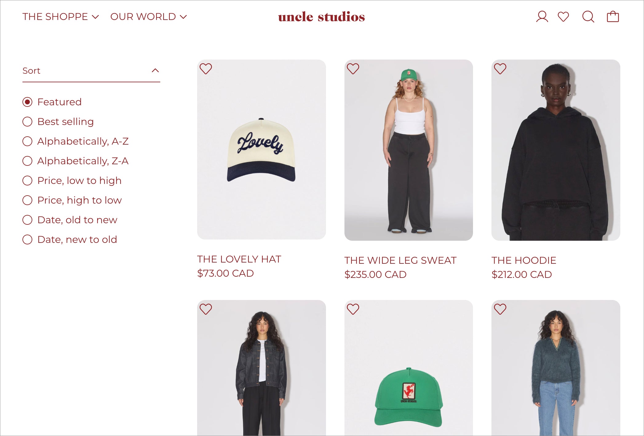 Uncle Studios online store